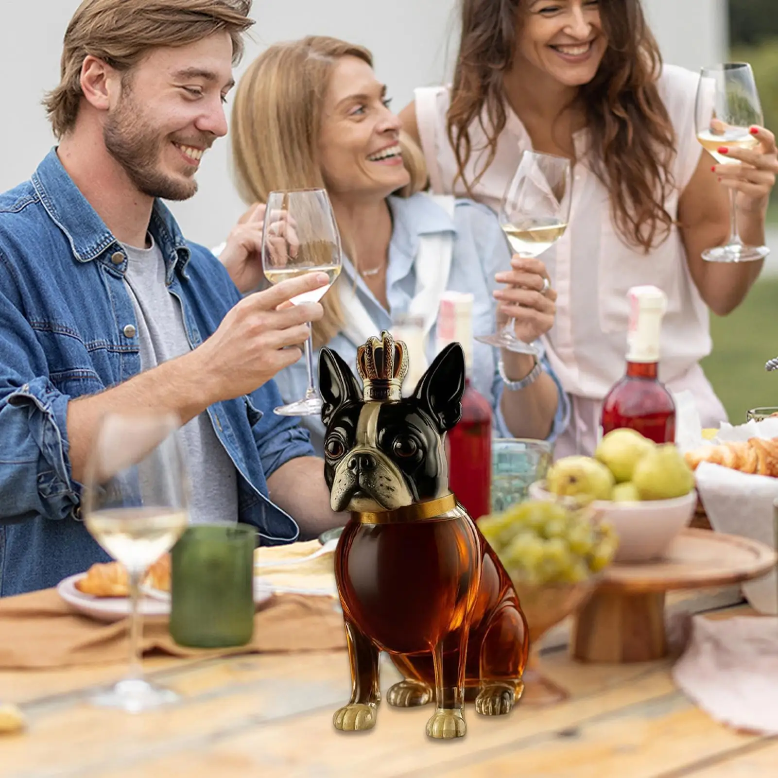

Графин для виски, забавный графин для виски для собак, бутылка, стеклянный контейнер, посуда для напитков, домашний декор для ликера, водки, бурбона, алкоголя