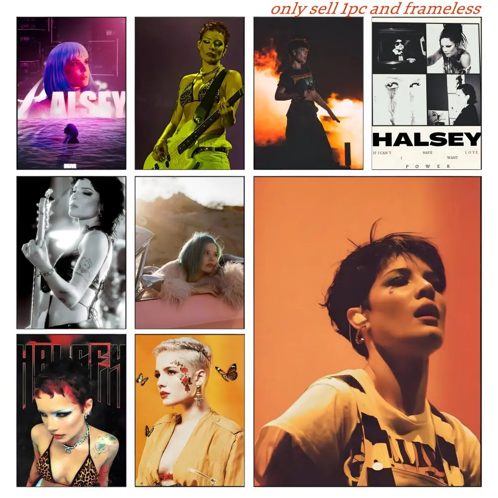 H-halsey Rapper Singer Poster Posters Sticky Vintage Room Home Bar Cafe Decor Kawaii Room Decor