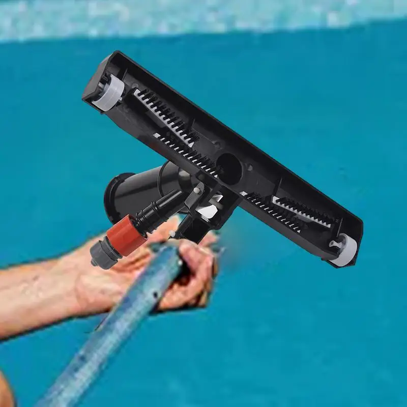 Above Ground Pool Vacuum Head Pool Vacuum Brush Pool Scrub Brush With Swivel Hose Connection Pool Cleaning Head For Swimming