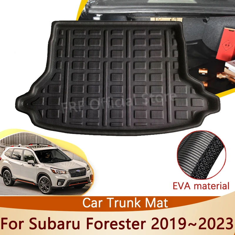 Auto Rear Trunk Mat For Subaru Forester SK 2023 2022 2021 2020 2019 Car Accessorie Floor Tray Waterproof Liner Cargo Boot Carpet