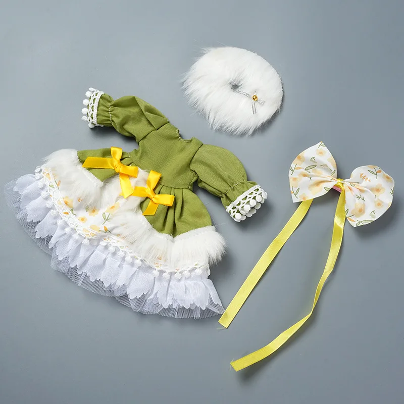 30cm Puppenkleidung Set 1/6 BJD Puppenzubehör Lolita Prinzessinnenkleid für Geistermama-Puppe Verkleidungs-Spielzeug