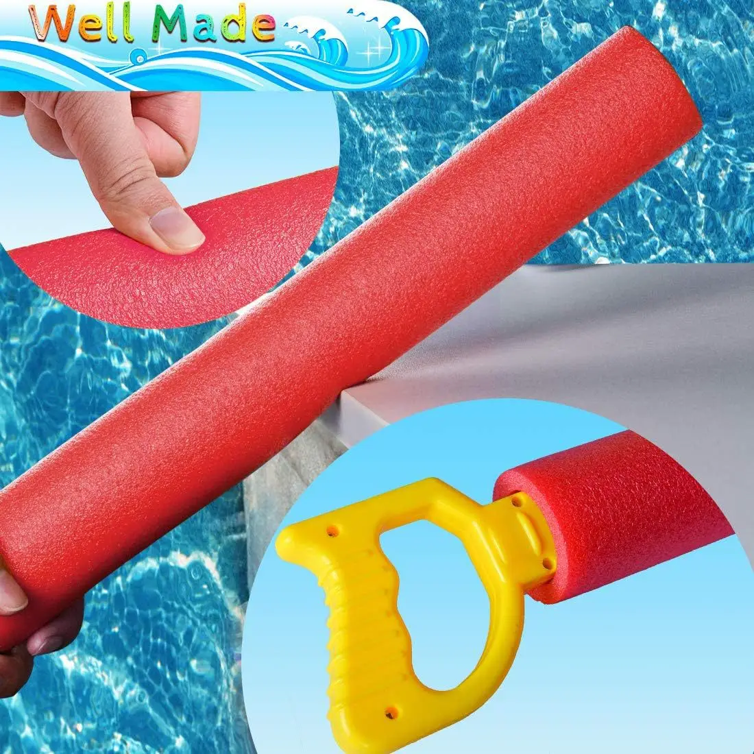 Water Gun Summer Outdoor Water Spray Gun  Foam EVA  Pull High Pressure Range Sand Beach Pools Water Fun Play Toys Children