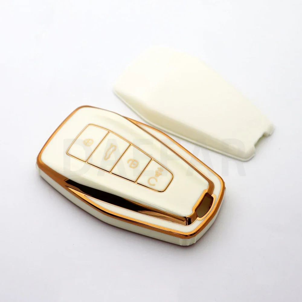 For Geely Coolray X6 X7 EX7 2024 Geometry C Emgrand UV GT GC9 Starray TPU Car Key Case Fob Protector Accessories Keychain