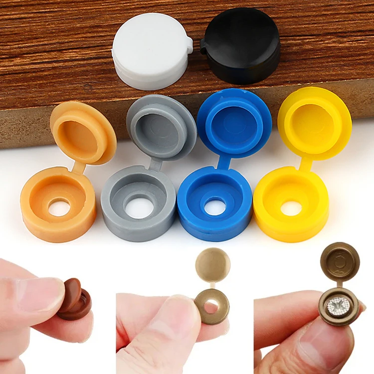 M4M5 Screw Cover Cap Plastic One-piece Cap Cover Nail Nuts Bolts Decorative Screw Folding Cap Protective