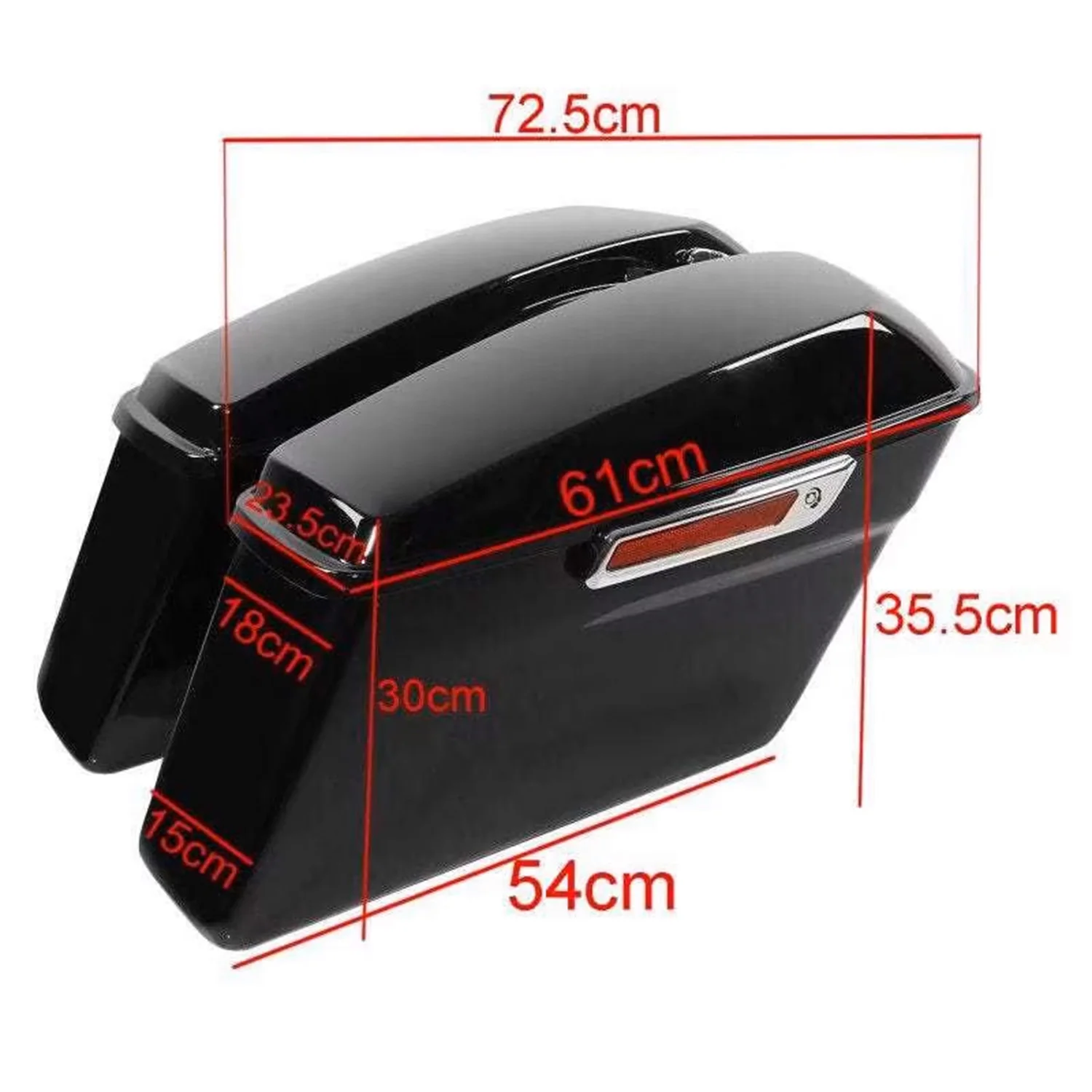 OEM Hard Saddlebags with Latch Key Travel Bags Storage for Harley Touring Road King Electra Street Glide Ultra-Classic 2014~2023