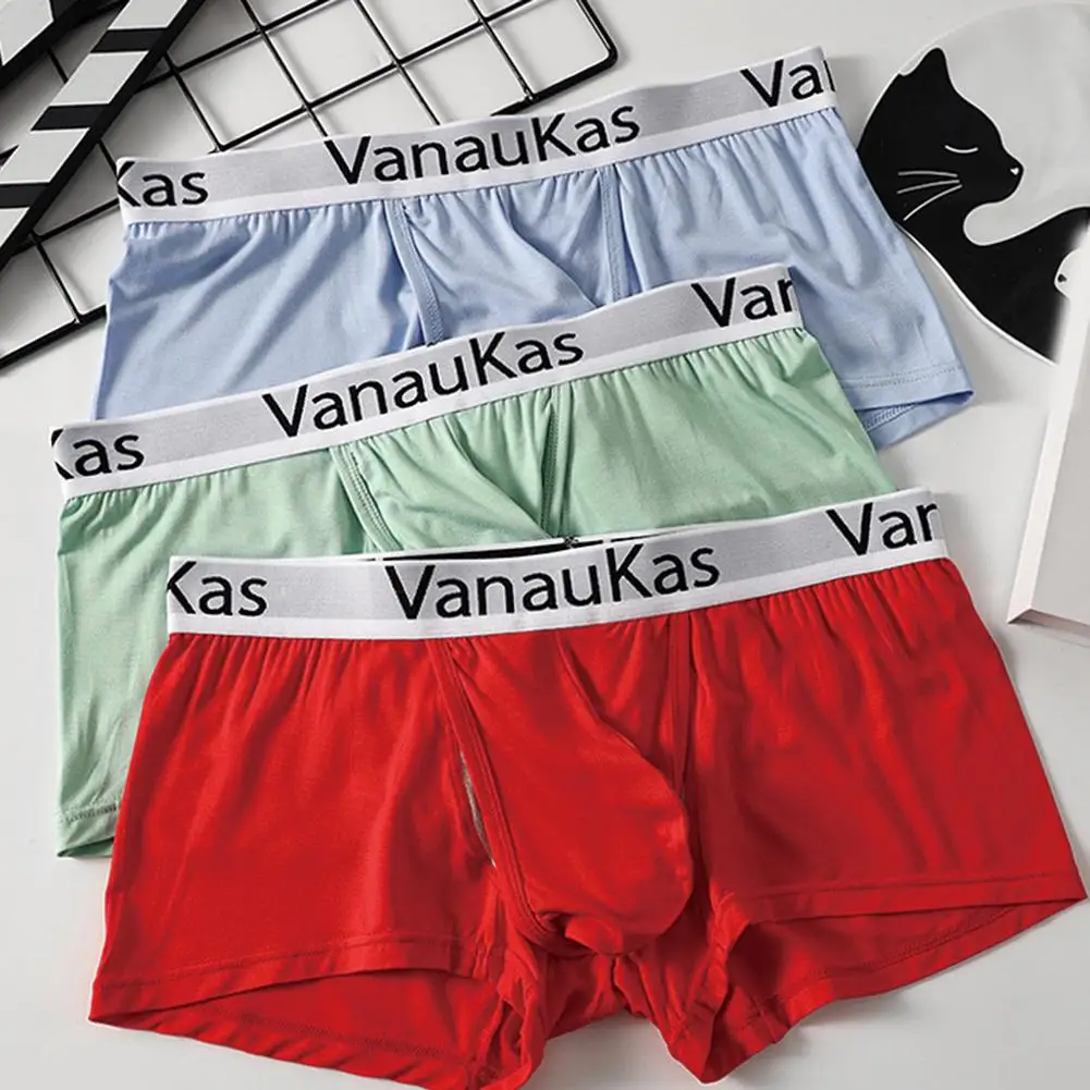 Men Cotton Breathable Boxer Short U-shape Pouch Cotton Underpants Panties Sexy Underwear Boxershorts Trunks Briefs