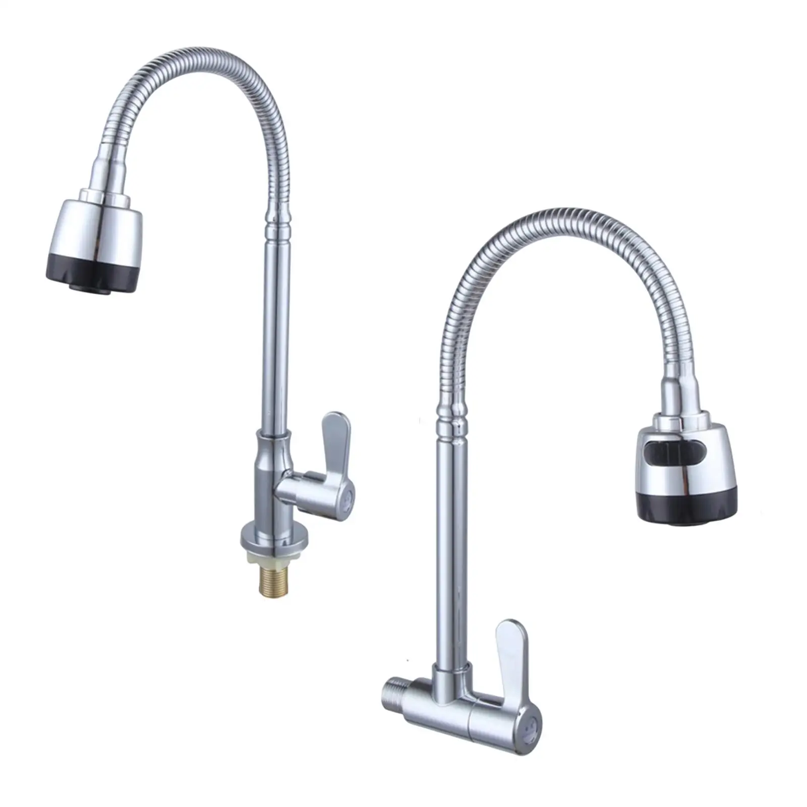 

Single Cold Water Faucet Stainless Steel Modern Practical Flexible Household