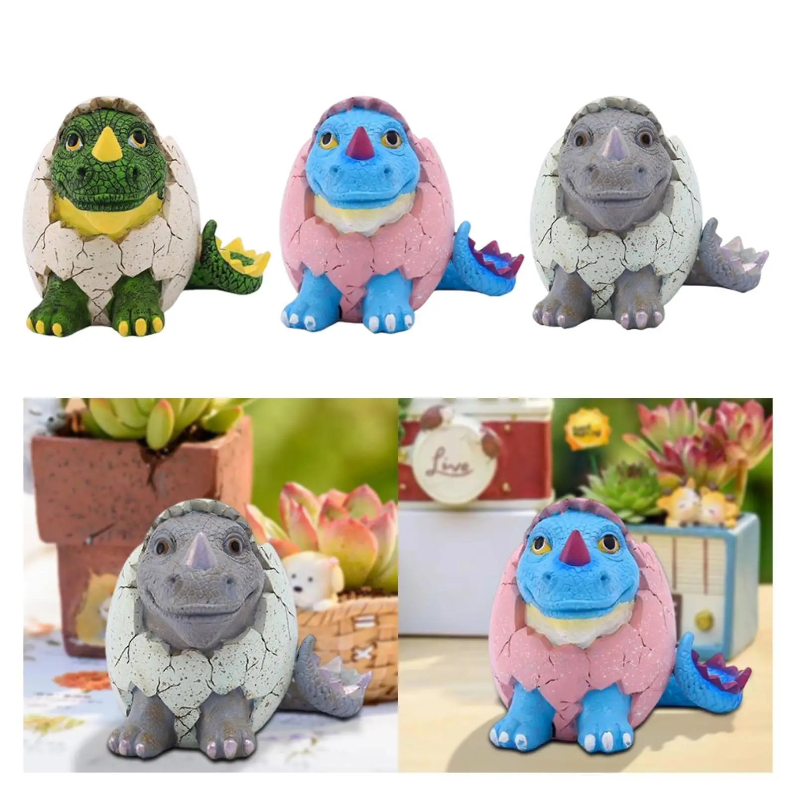 

Цветочный горшок в форме динозавра из смолы для подарков, для шкафа, для ресторана