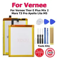 New Vernee Mix2 ThorPlus ThorE M5 MarsPro Thor ApolloLite T3Pro Battery For Vernee Thor E Plus Mix 2 Mars T3 Pro Apollo Lite M5