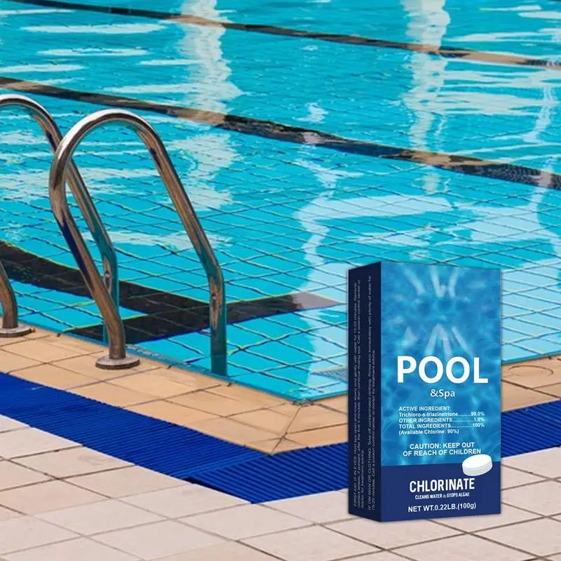 Swimming Pool Cleaning Tablet Effervescent Pills Chlorine Tablets Cleaner Pool Dispenser Pipes Cleaning Effective Cleaning