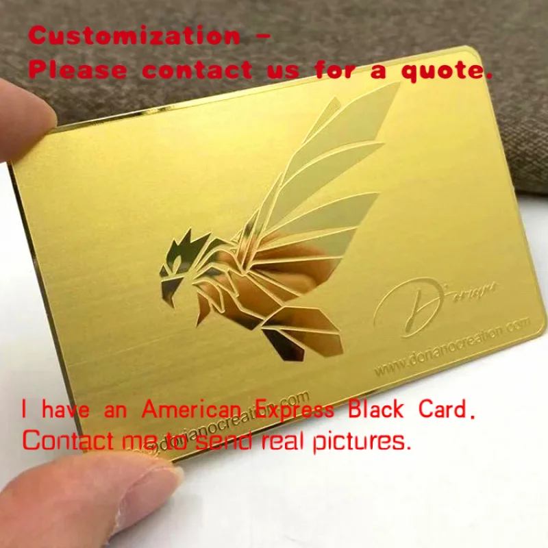 

custom.Frosted Metal Membership Card Plating Stainless Steel Card Custom Metal Business Card