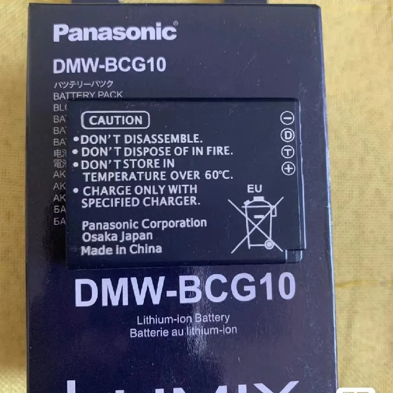 100%Original 895mAh for Panasonic DMW-BCG10GK BCG10PP BCG10E DMC-ZS1 ZS3 ZS5 ZS7 ZS8 ZS10 ZS15 ZS20 TZ8 TZ30 ZR1 Camera Battery