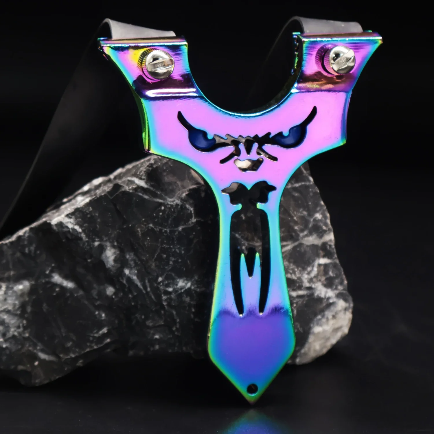 

High Quality Zinc Alloy Slingshot Blued Process Colorful Metal Slingshot Professional Hunting Shooting Competition Dedicated