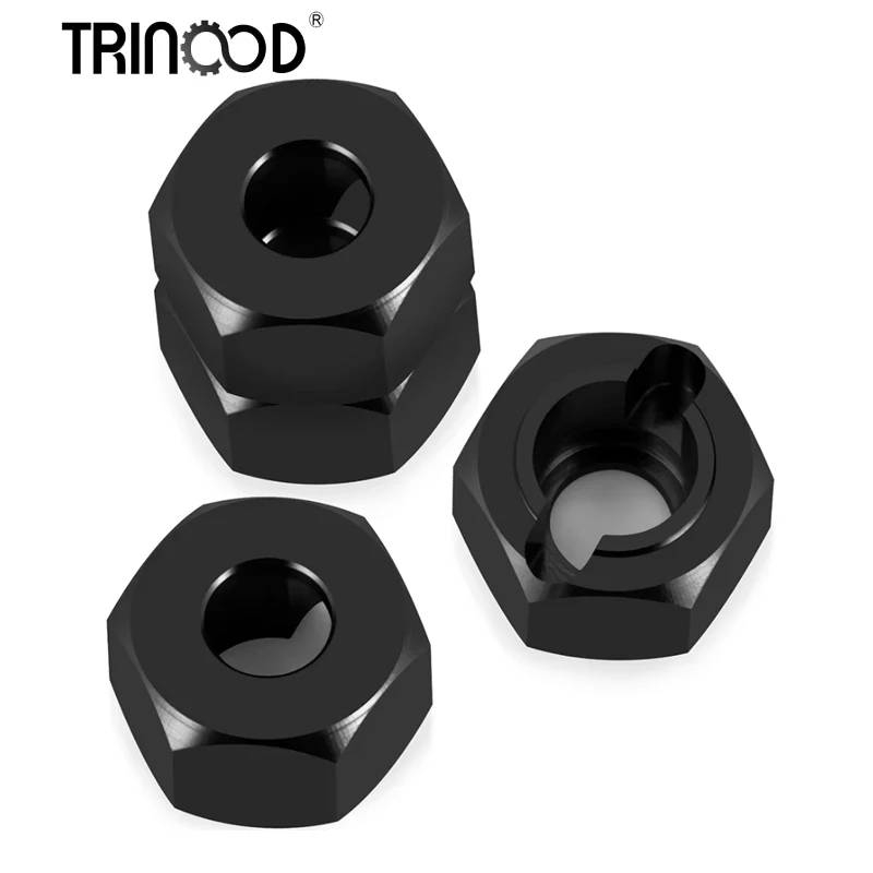 

TRINOOD 4Pcs Metal Wheel Hex Hub Adapter for 1/18 Rc Car HPI Venture HILUX Upgrade Parts