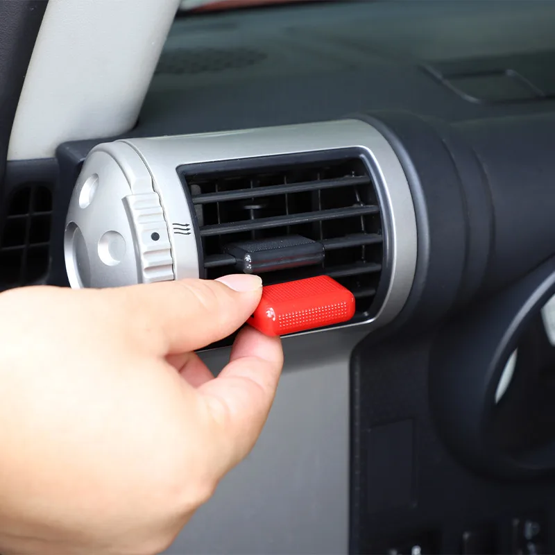 4 Pcs For Toyota FJ Cruiser 2007-2021 Car Modification ABS Red Car Air Outlet Adjusting Rod Cover Stickers Car Accessories