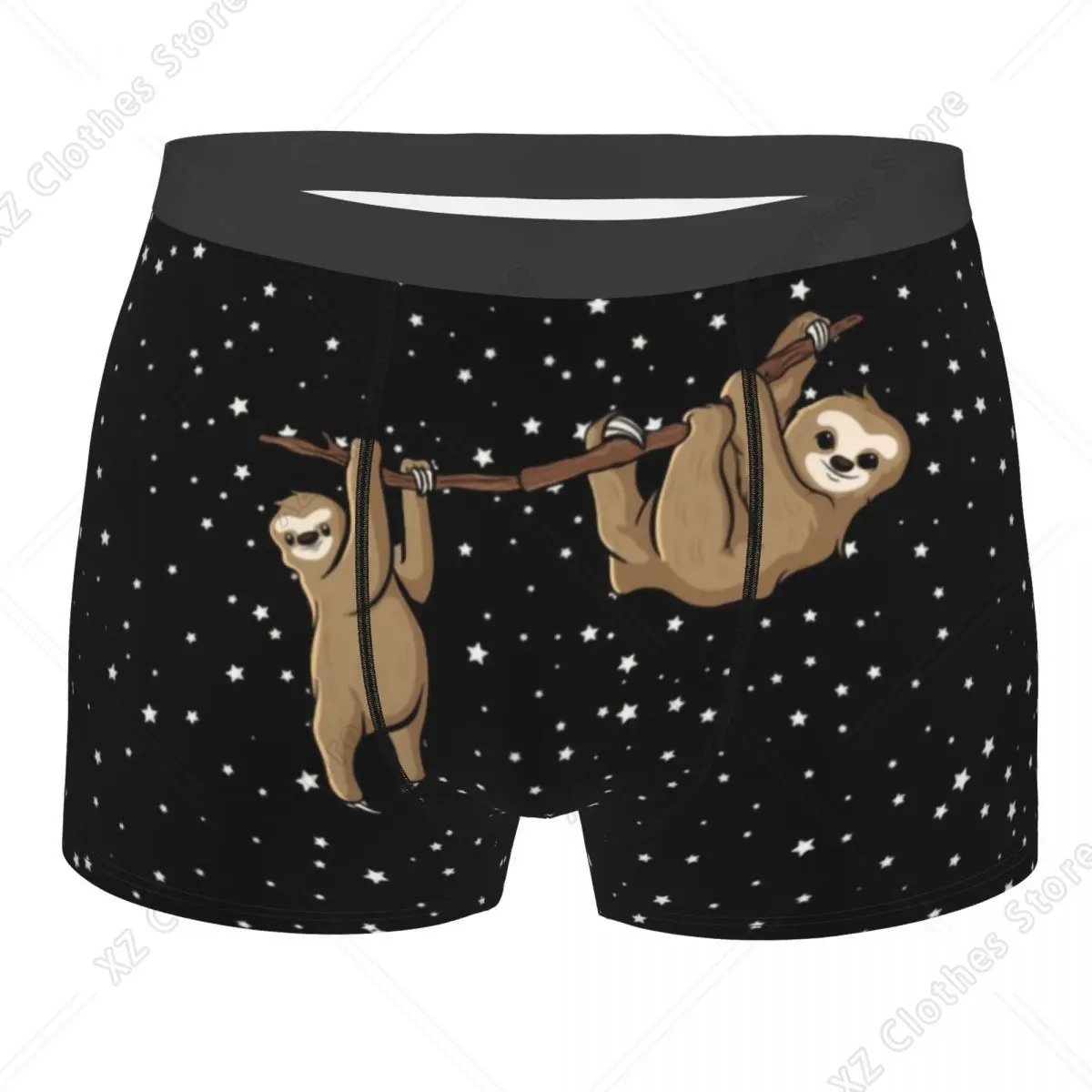 Custom Fashion Happy Sloth Boxers Shorts Panties Men's Underpants Breathable Animal Briefs Underwear