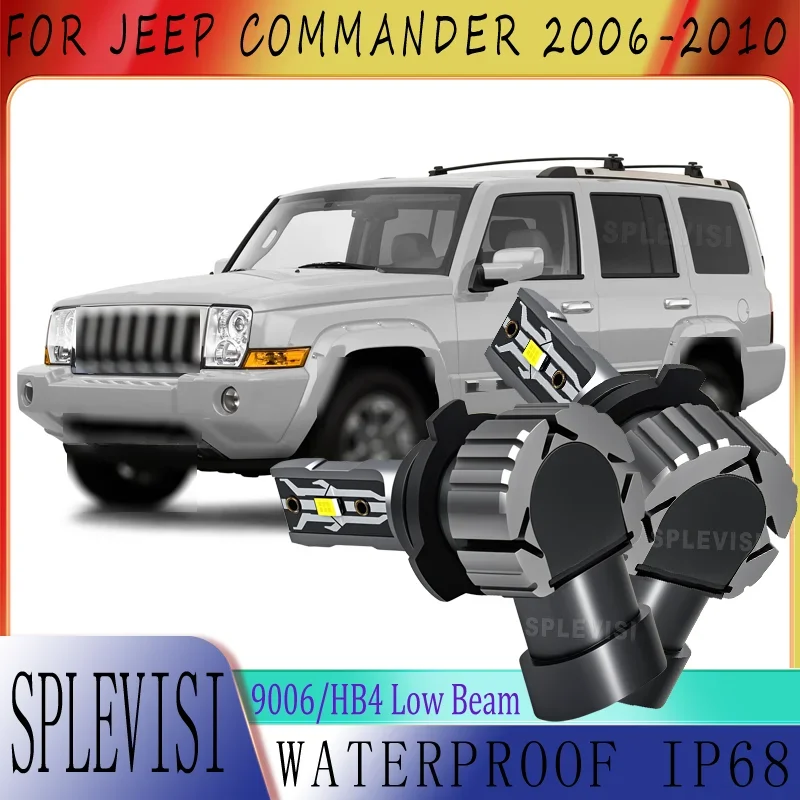 Dustproof Waterproof High-Performance Energy Saving 9006 HB4 Low Beam LED Headlight For Jeep Commander 2006 2007 2008 2009 2010