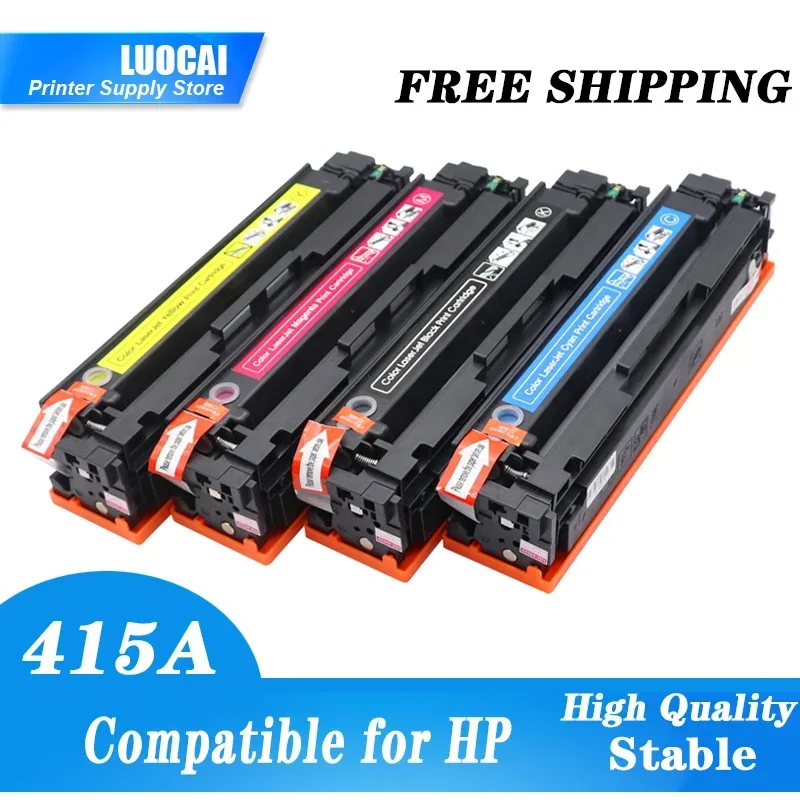 Compatible HP415A Color Toner Cartridge HP 415A W2030A W2031A W2023A W2033A for Hp Color LaserJet Pro MFP M479 M454(with chip）