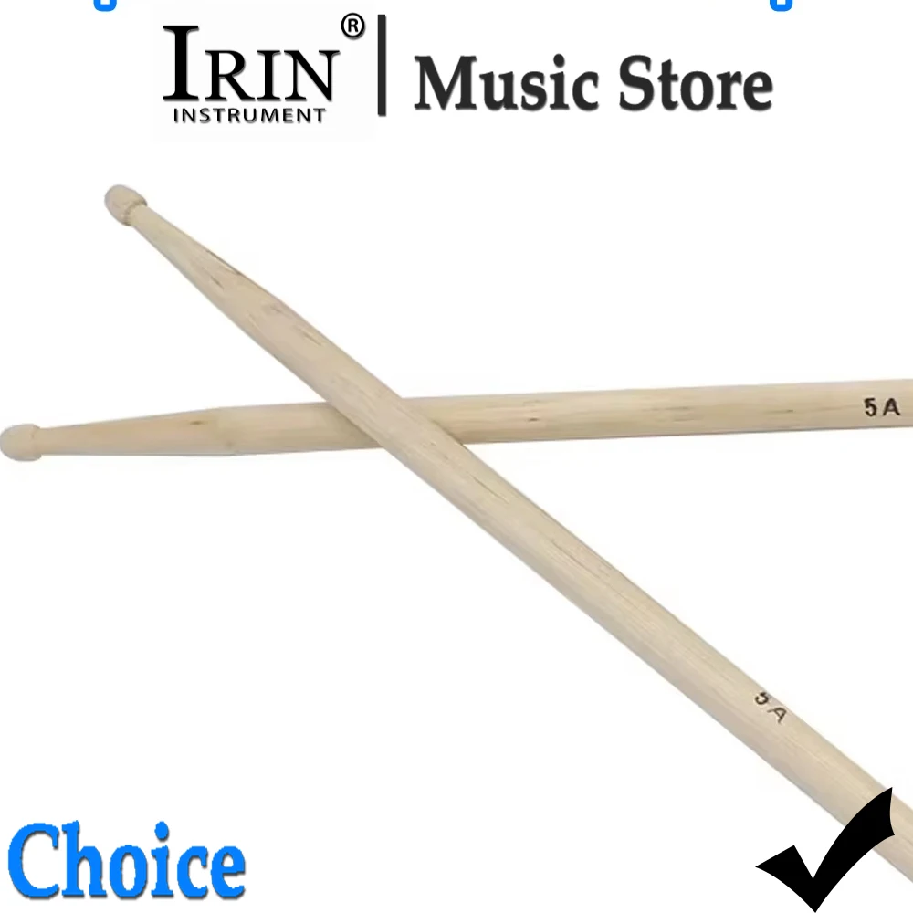 IRIN 1Pair 5A/7A Drum Sticks Maple Wood Drumsticks Marching Drum Drumsticks Professional Percussion Instruments Accessories