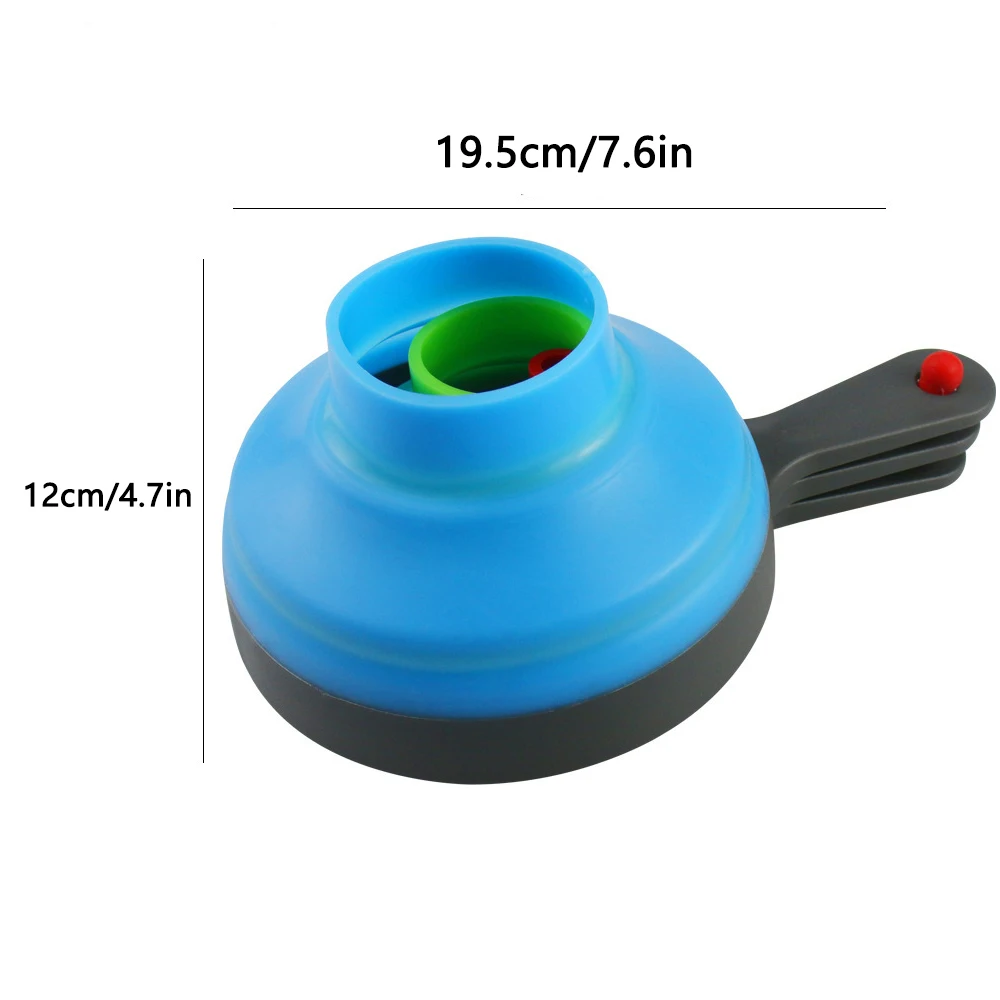 3pcs Set of Large, Medium, and Small Funnels, Food-Grade Mini Funnels for Kitchen Use, Collapsible Silicone Funnels