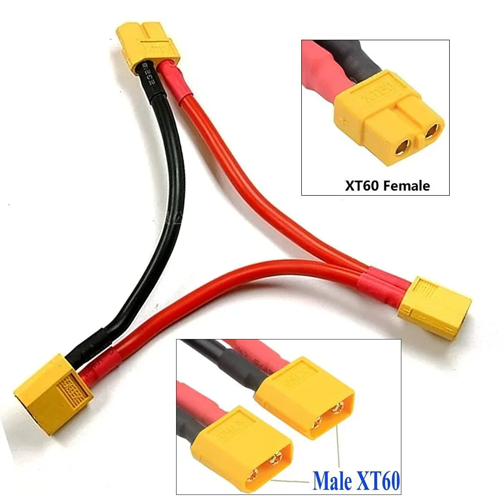 HPXGRC XT60 XT90 T EC5 TRX Connettore Maschio Femmina 12AWG Adattatore Batteria Serie Cavo di Collegamento per Elicottero Per FPV RC Strumenti