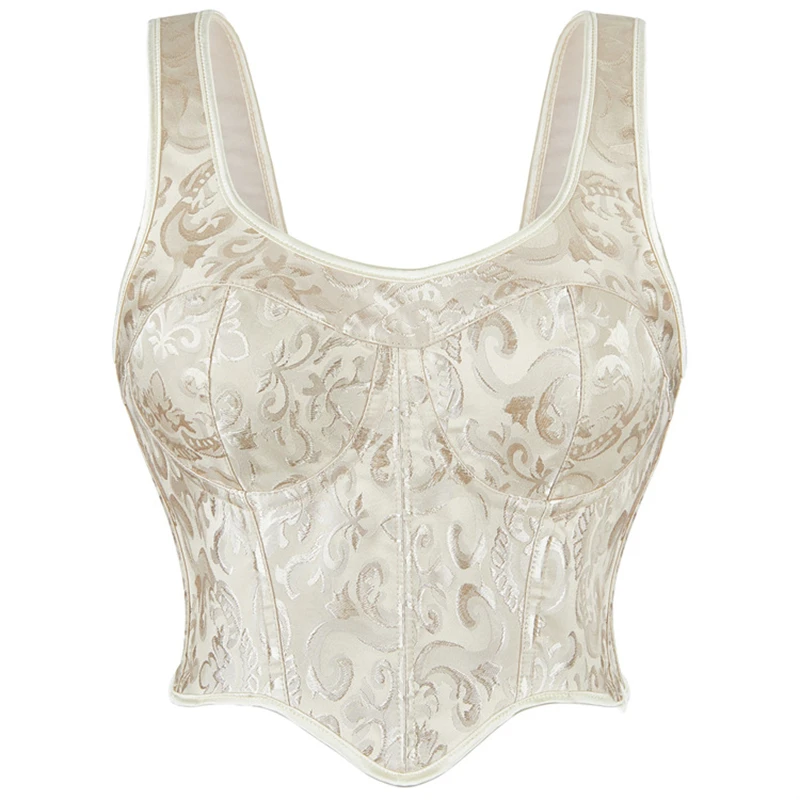 

Женский корсет-бюстье, топ-жилет в винтажном стиле, корсеты-бюстье с лямками, сексуальный готический корсет на шнуровке, сексуальный женский топ-камизоль