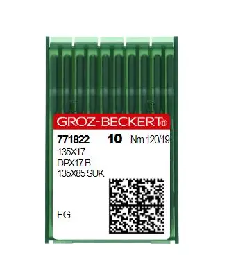 100pcs 10bag Germany Imported Dpx17b Dpx17 Fg Suk Groz-beckert Industrial Sewing Machine Needle 135X17 Customized Silver Needle