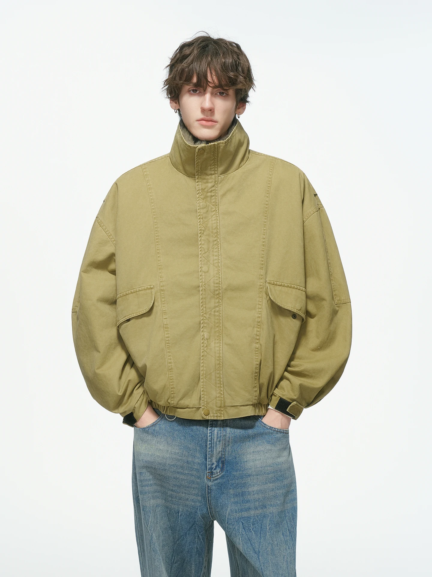 سترات رجالية وسيم للرجال لشتاء 2025 سترات جديدة أنيقة وسميكة للرجال معاطف باركاس عصرية بأكمام طويلة مزخرفة للجيب #2