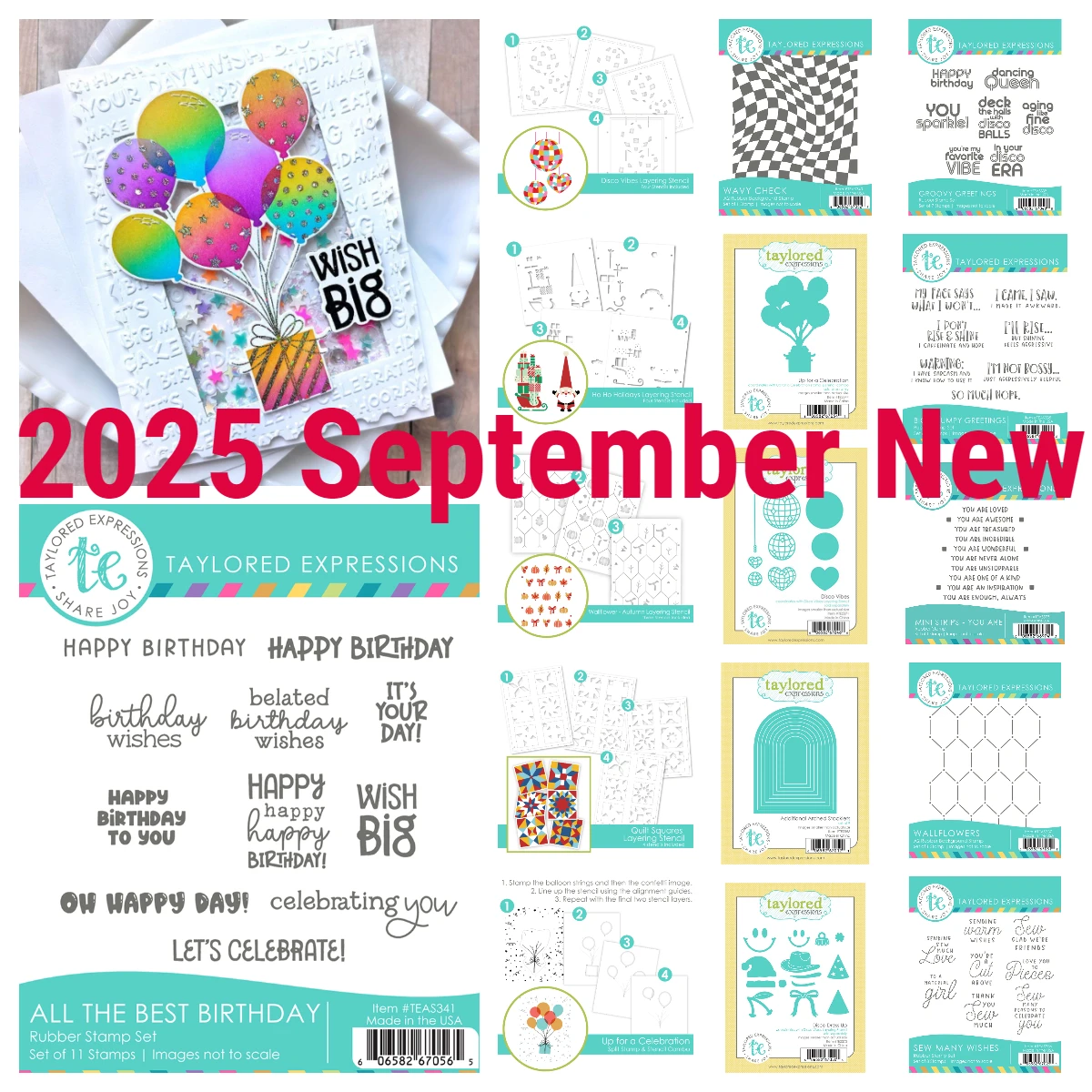 

New 2025 Best Birthday Groovy Christmas Greetings Disco Dress up Die Stencils Set DIY Scrapbooking Stamp Handmade Cards Cut Dies
