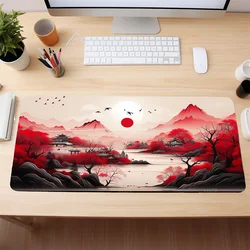 Anime Gaming  Large Mousepad,Sakura Blooms Mousepad, Gamer Computer Non-Slip Rubber XXL Keyboard Mat, Aesthetic Decor Desk Mat