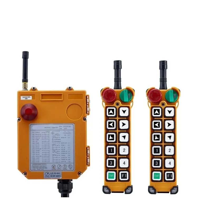 TELECRANE Wireless Industrial Remote Controller Double Speed Radio Hoist Remote Control 2 Transmitter + 1 Receiver F24-12D