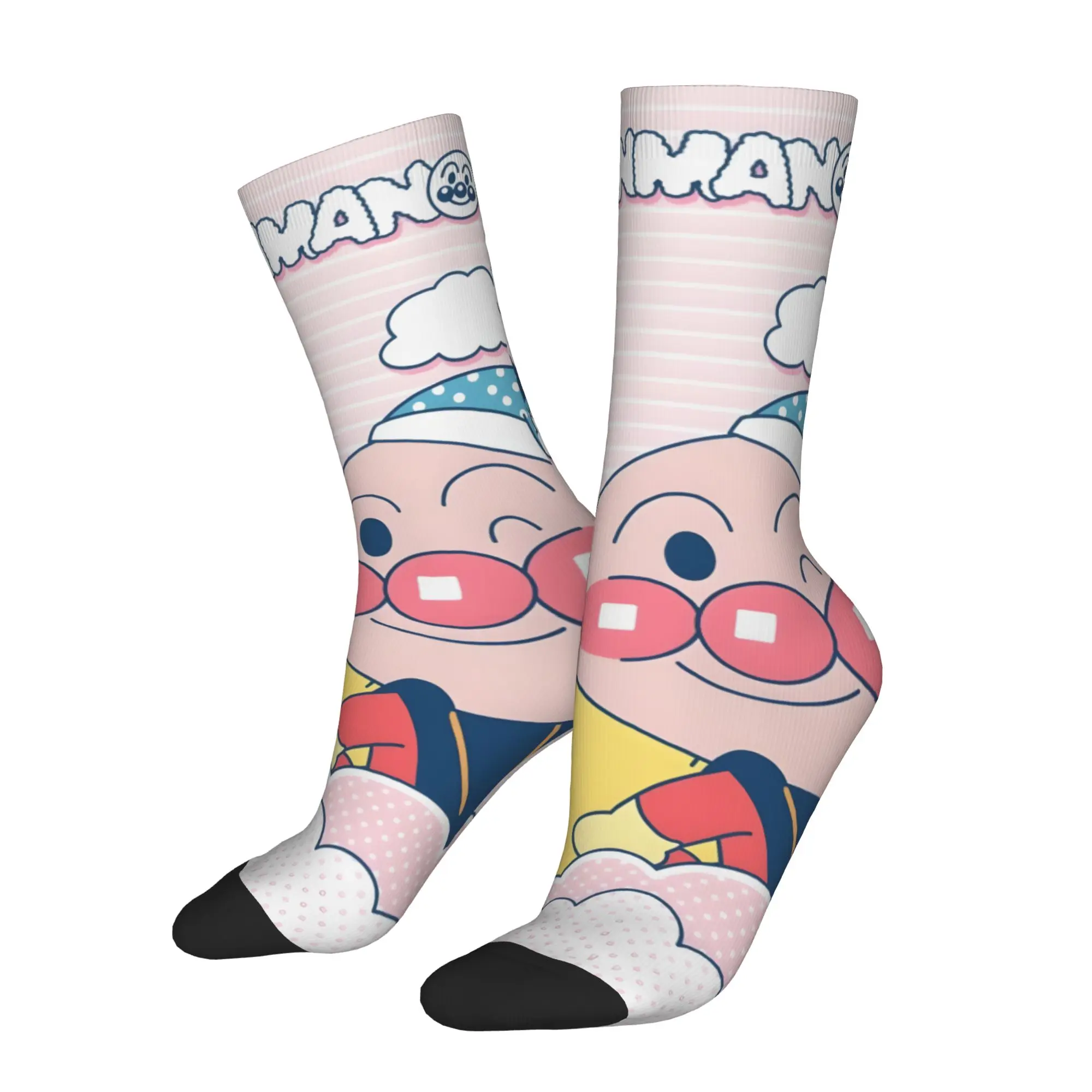 

1 Pair Hip Hop Retro Anpanman Crazy Men's Socks Unisex Street Style Pattern Printed Funny Novelty Happy Sock Gift