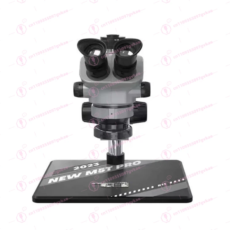 RL-M5T Pro-B11 Trinocular Stereo Microscope + RL-033D Light Source + 0.5ctv Adapter + MC1 4k HD Mobile Phone Repair Camera