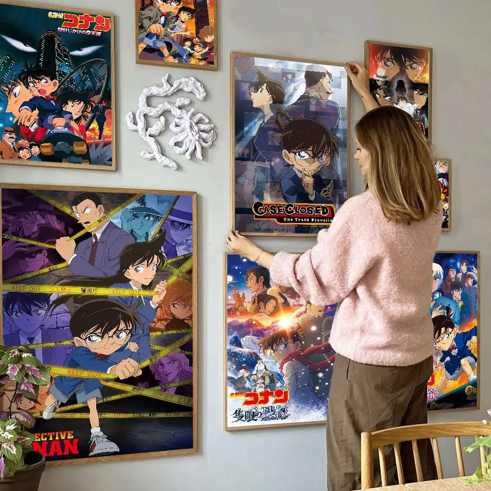 Anime D-detective Conan Classic Vintage Posters Whitepaper Prints Posters Artwork Kawaii Room Decor