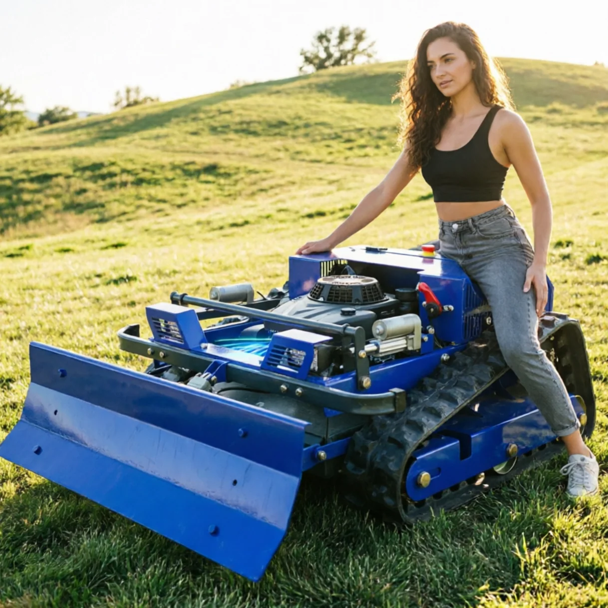 

Customized Lawn Mower Robot Low noise device for hillside yard trimming garden upkeep outdoor work