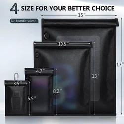 Waterproof Fireproof Rfid Blocking Pouch Car Key Faraday Bag Rf Signal Blocker Mobile Phone Case Car Key Signal Shielding Bag