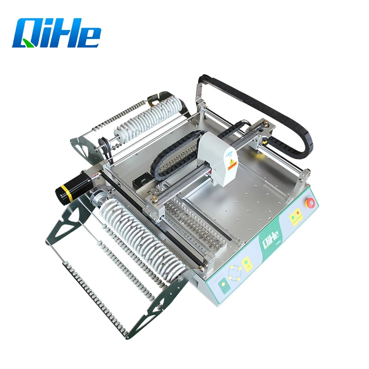 Mini Small Desktop SMT Desktop SMD PCB Making Pick And Place Machine Chip Mounter Qihe TVM802BX