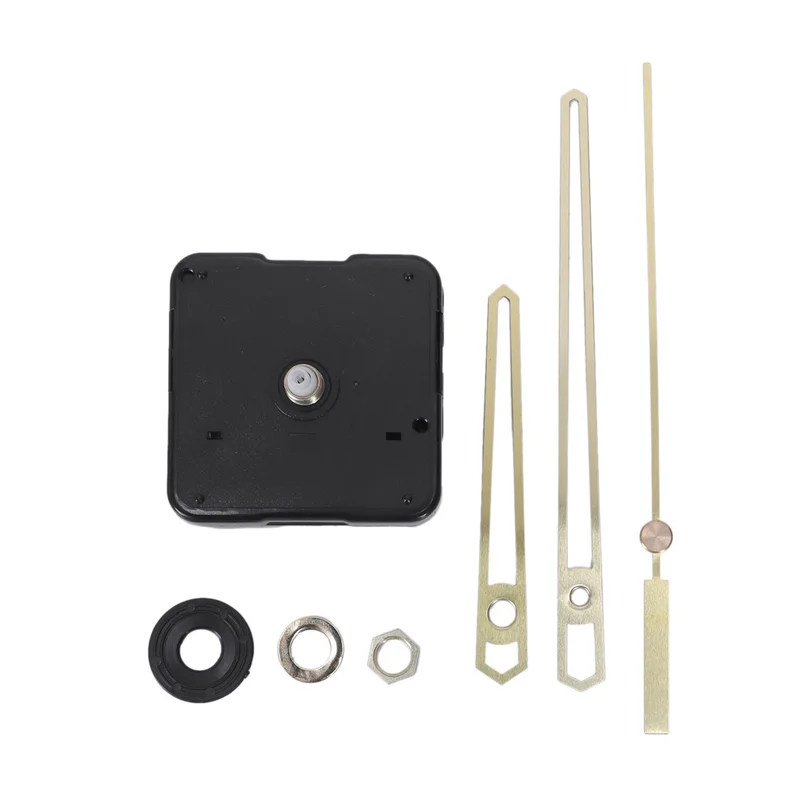 ABLG 5X Silent Large Wall Clock Mechanism Watch Diy Mechanism Quartz Clock Movement Parts Replacement Repair Clock Parts Set