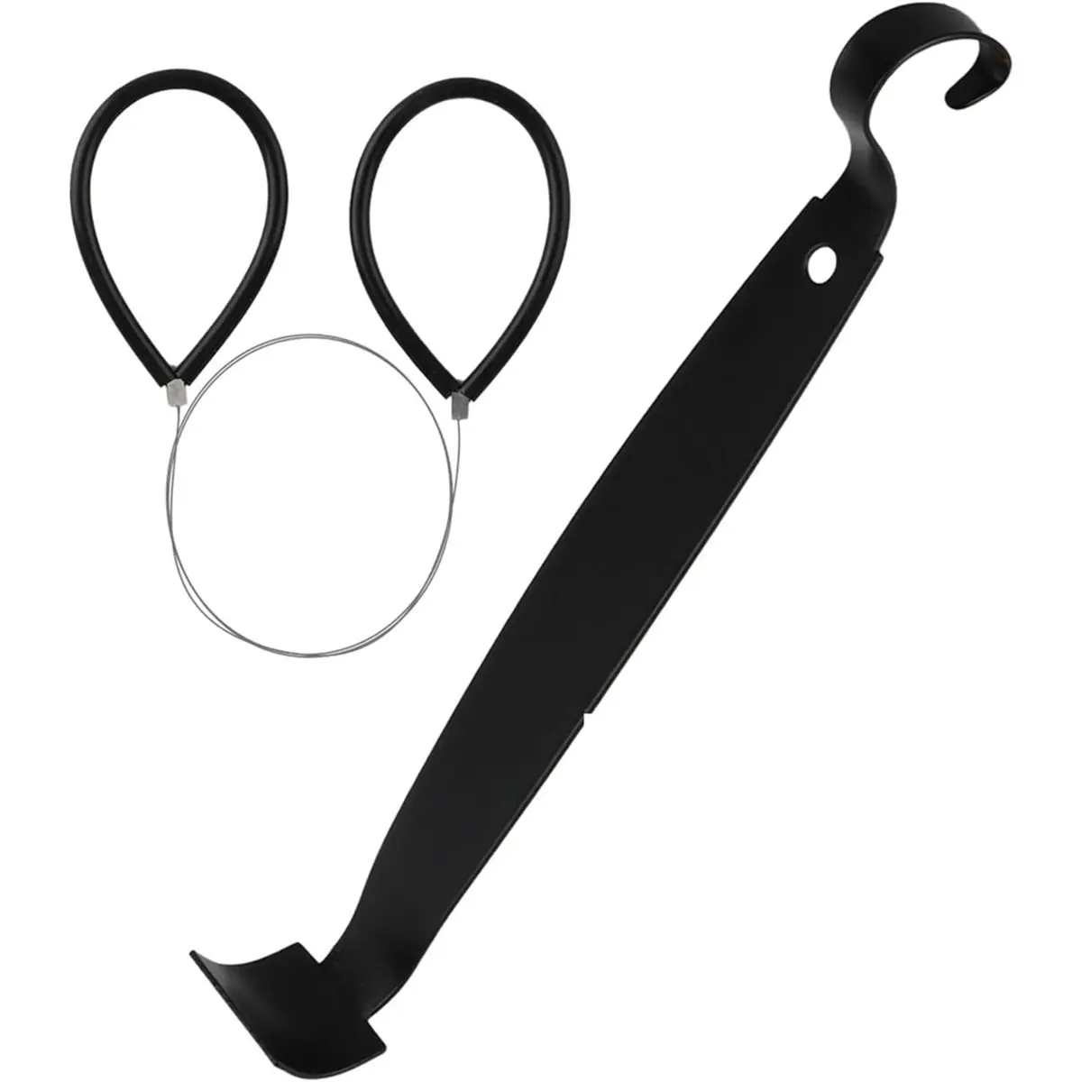 Budget-Friendly-Pottery Trimming Tools, Double-Ended Trim Tool with Carbon Steel,Ceramic Tools for Pottery, Soft Rubber Handle C