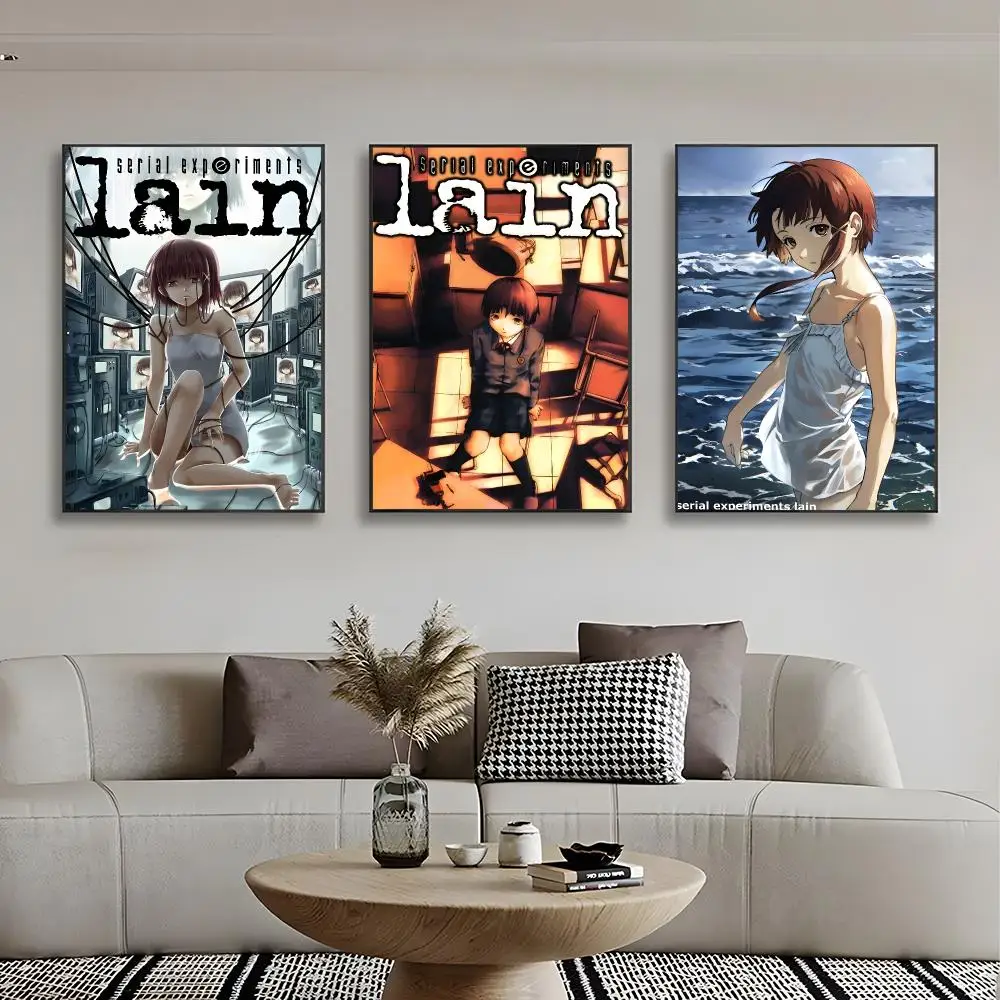 Anime SciFi Serial Experiments Lain Poster Classic Home Interior Artwork & Stylish Room Decoration