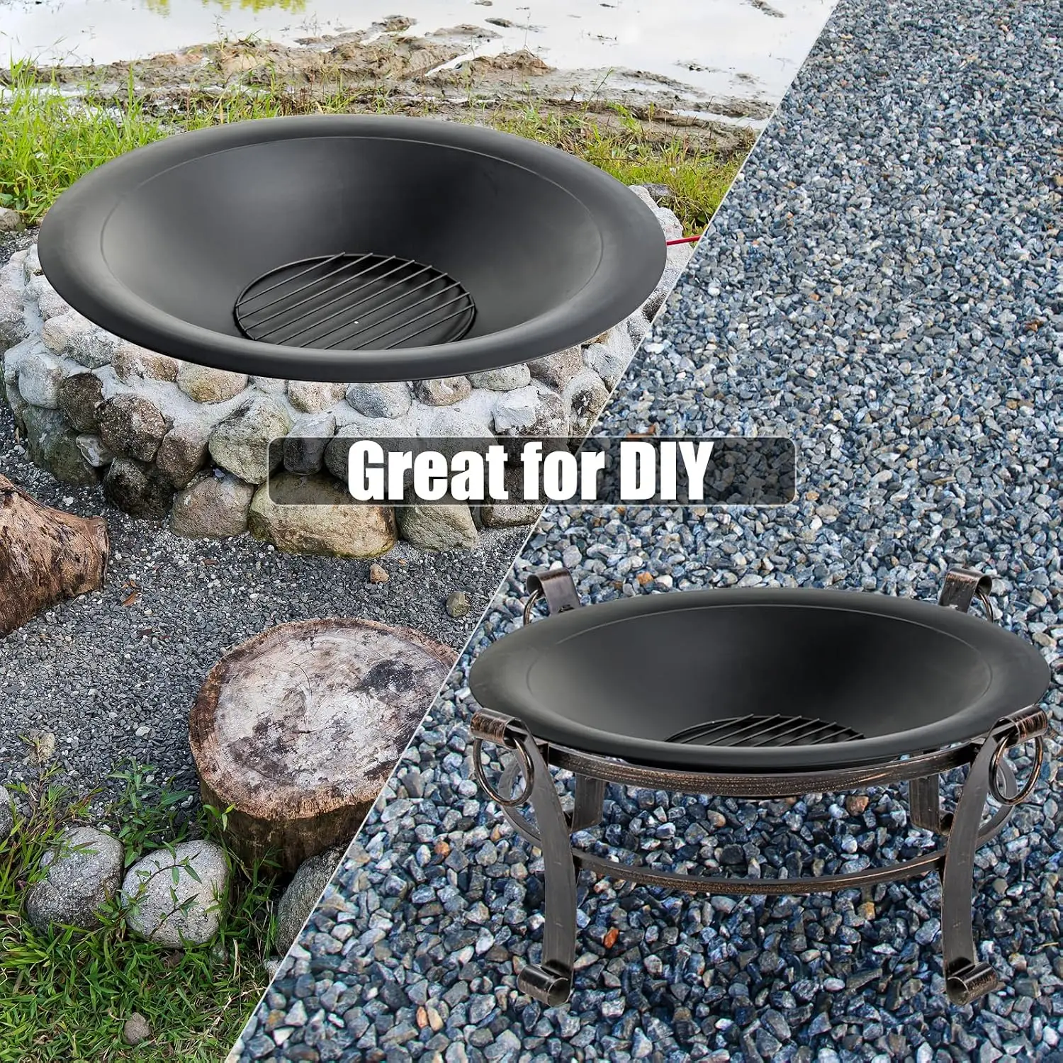 Brasero en acier de 35 pouces, - Fire Pit Bowl avis et prix