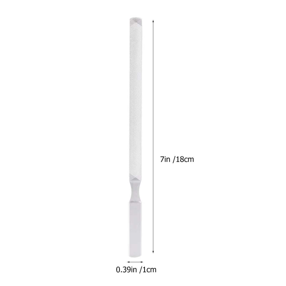 18cm Stainless Steel Nail File Smoother Long Handle Design Professional Manicure Pedicure Tool Durable Easy Grip