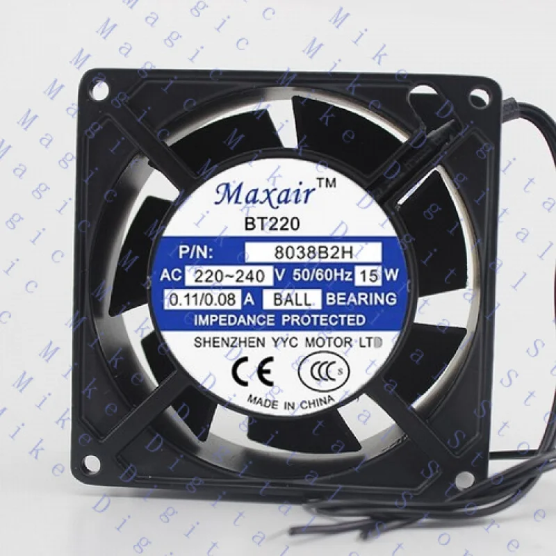 

UU FOR MAXAIR BT220 8038B2HL 220-240V 80*80*38 15W 0.11A