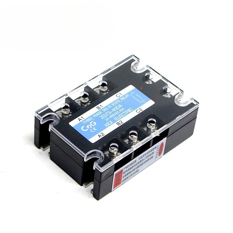 Three-phase solid state relay DA AC control AC SSR normally open switch module 480V