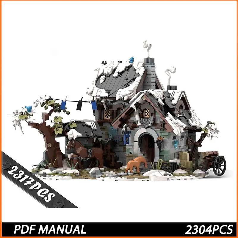 

Конструктор MOC: Серия «Городская улица» — Гостиница «Снежная буря», модель для самостоятельной сборки, развивающая игрушка-головоломка, креативный подарок на день рождения, 2304 детали