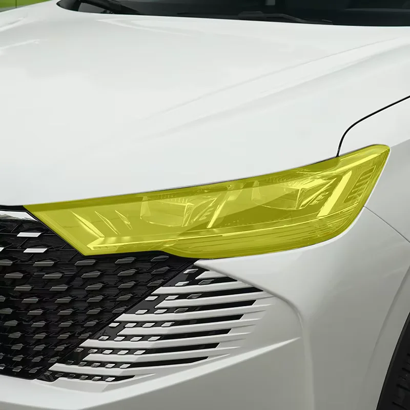 Transparent Black TPU Light Cover For GWM Haval H6 2021-2024 Car Headlight Protective Film Headlamp Restoration Sticker