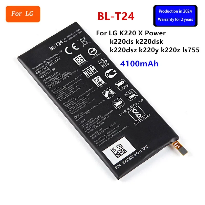 Original BL-T24 4100mAh Battery For LG K220 X Power k220ds k220dsk k220dsz k220y k220z ls755 BL T24 Mobile phone Batteries