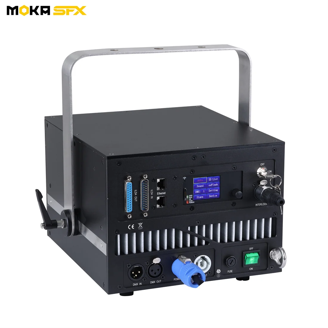 MOKA SFX 10W Laser Light 35Kpps ILDA DMX Control for Stage Show DJ Nightclub Laser Projector Professional Disco Laser Scanner