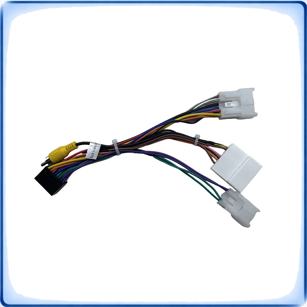 Car Radio Wire Harness Adapter Power Cable For Toyota Reiz Mark X Base Trim OEM Rear Camera Retention Without OEM Info Display