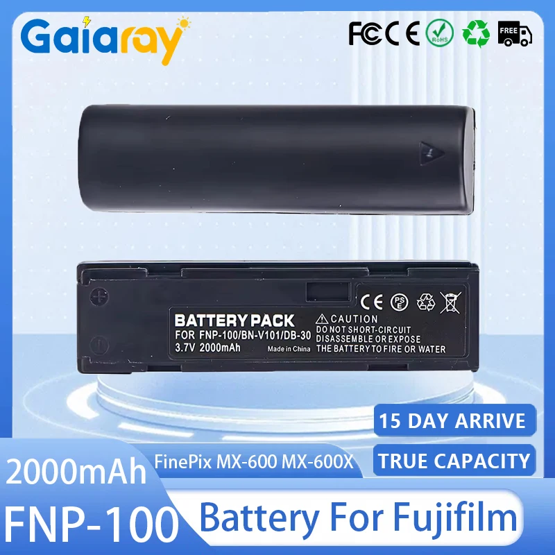 FNP-100 NP-100 Kamera-Akku 2000 mAh FNP100 NP100 Akku für Fujifilm FinePix MX-600 MX-600X MX-600Z MX-700 DS260